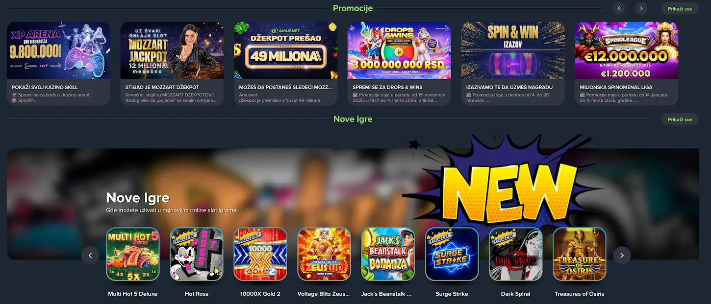 Mozzart kazino promocije – bonus dobrodošlice, cashback, besplatni spinovi i sedmične akcije za igrače